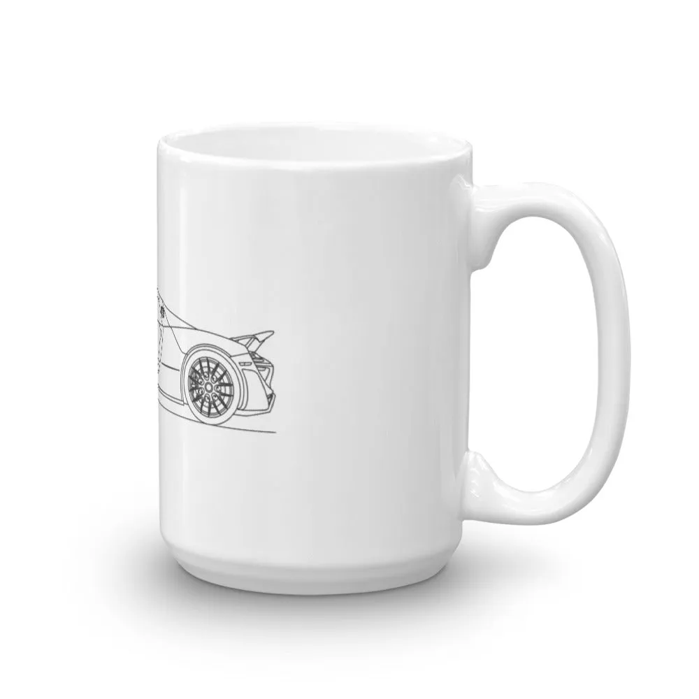 Porsche 918 Spyder Outline Mug