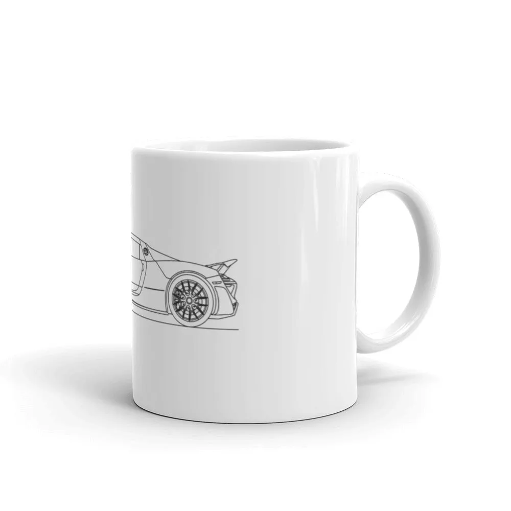 Porsche 918 Spyder Outline Mug