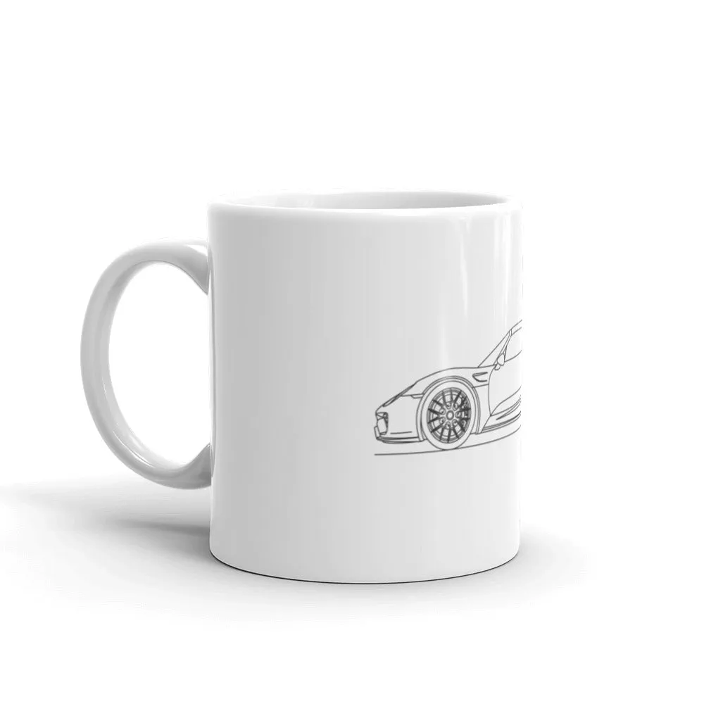 Porsche 918 Spyder Outline Mug
