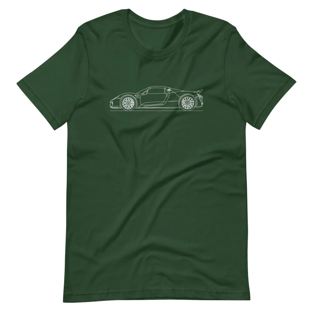 Porsche 918 Spyder Outline T-shirt