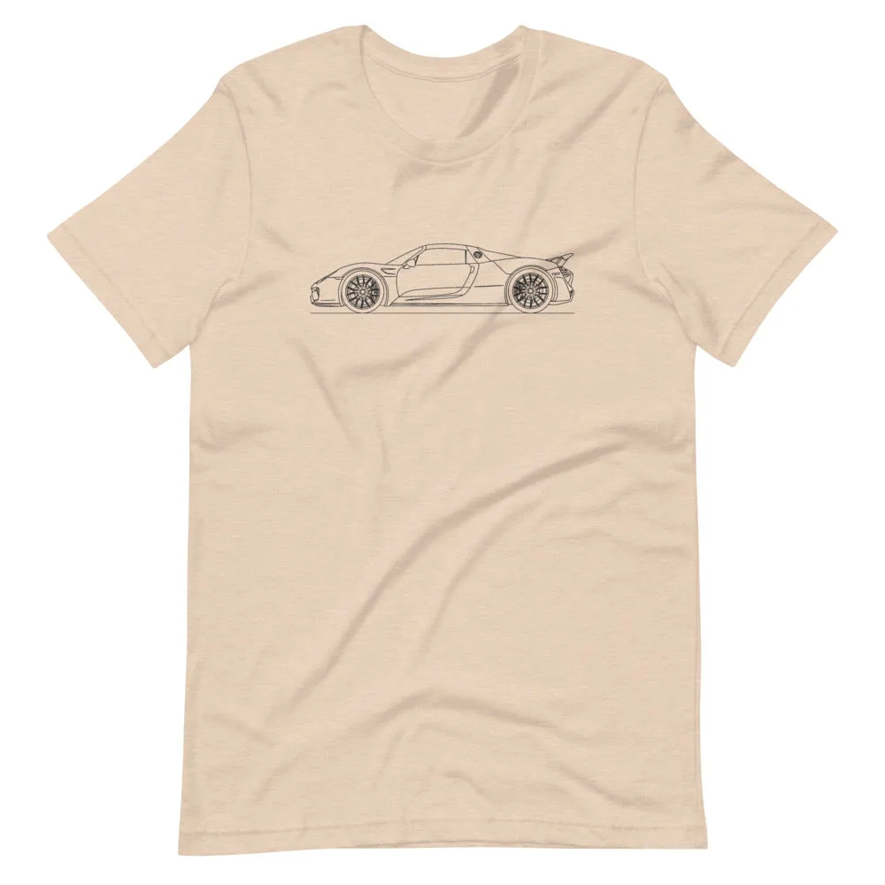 Porsche 918 Spyder Outline T-shirt