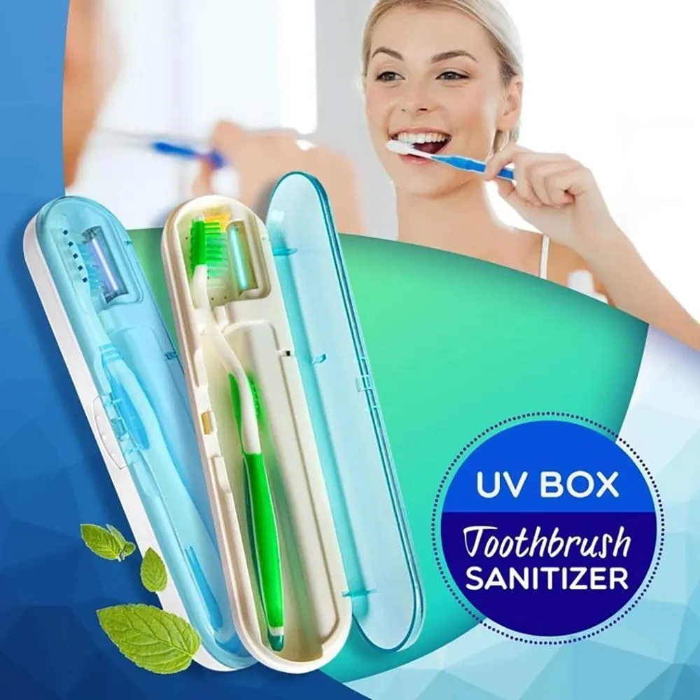 Portable UV Antibacterial Toothbrush Storage Box