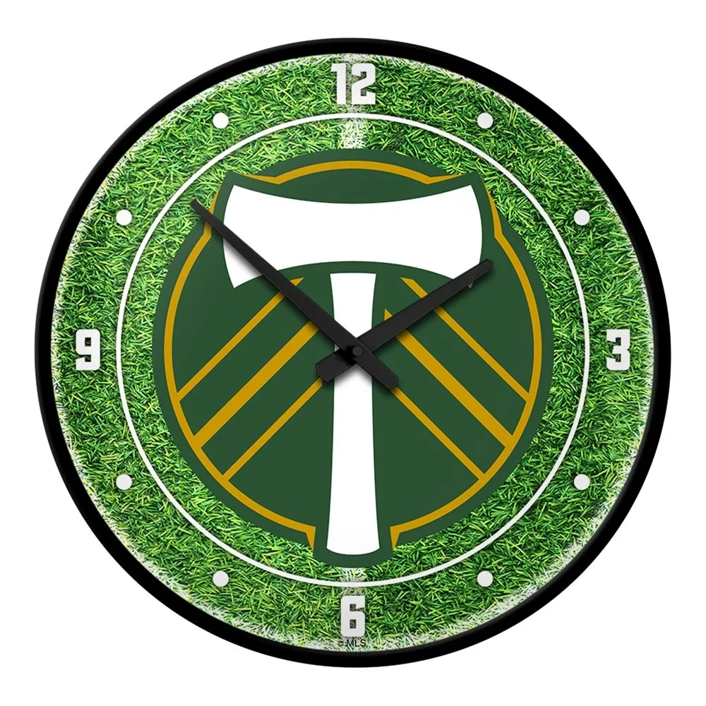 Portland Timbers: Pitch - Modern Disc Wall Clock