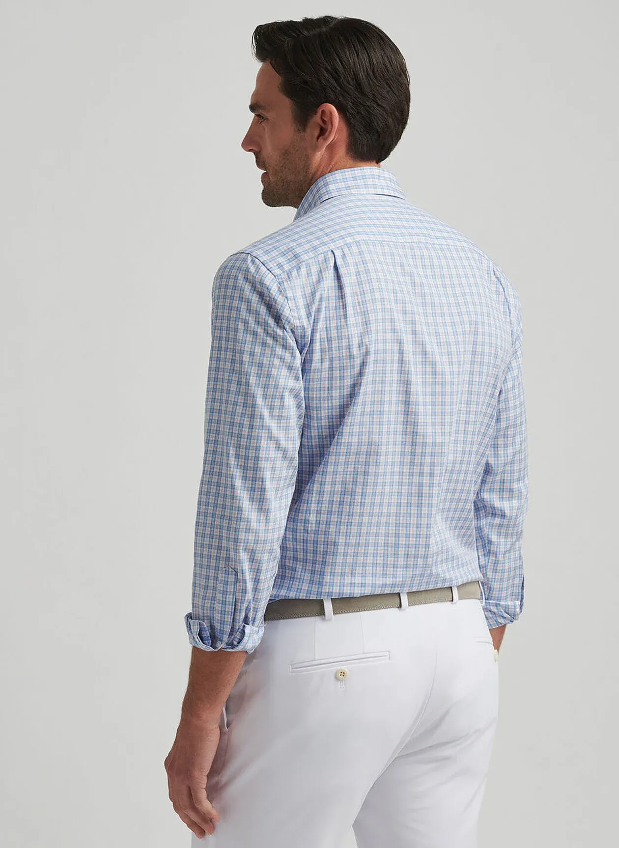 PORTOFINO COTTON SHIRT - FOUNTAIN BLUE
