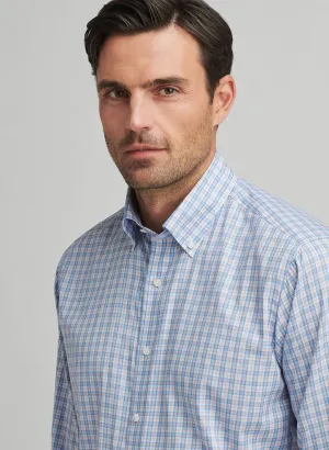 PORTOFINO COTTON SHIRT - FOUNTAIN BLUE