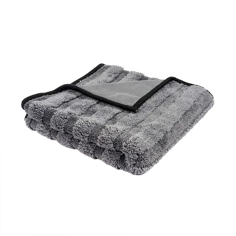 Poshlyf Chipmunk Extreme Drying Towel 600 GSM Grey with Border 80cm x 50cm