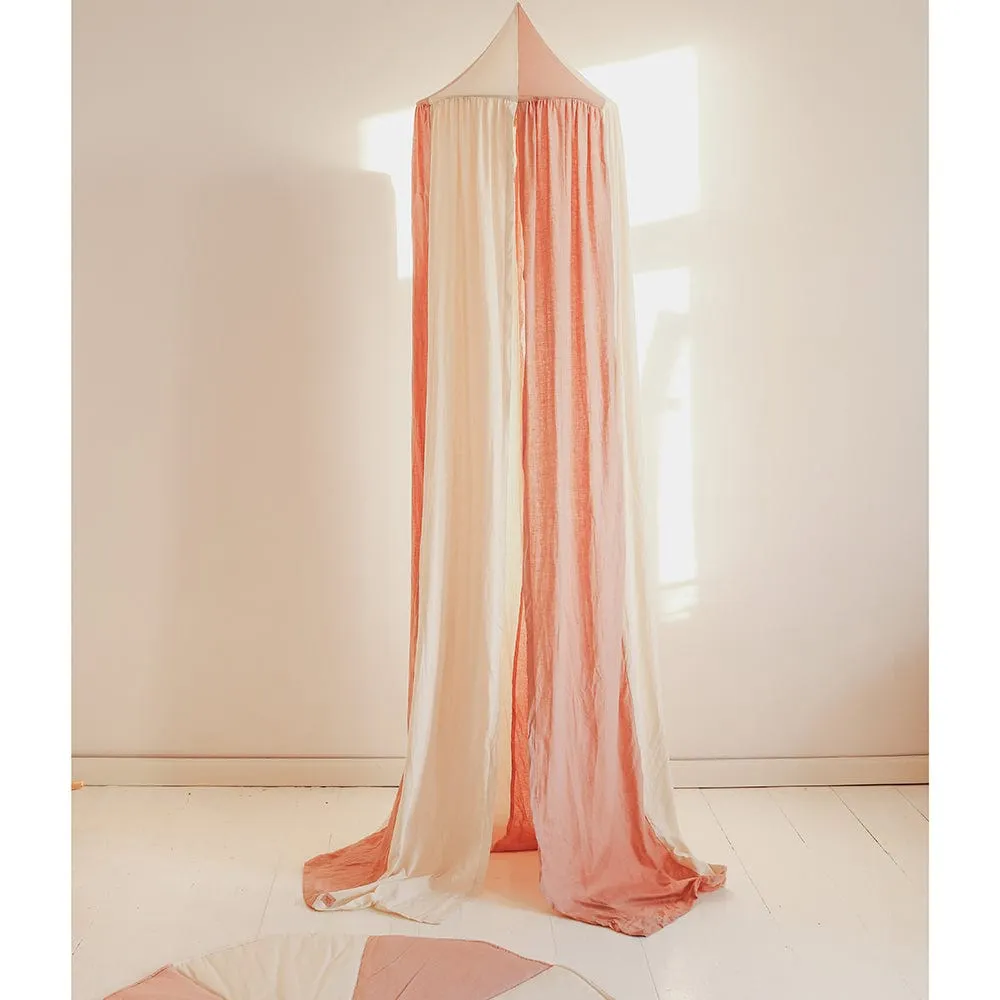 Powder Pink Circus Decorative Canopy - Pink & Beige