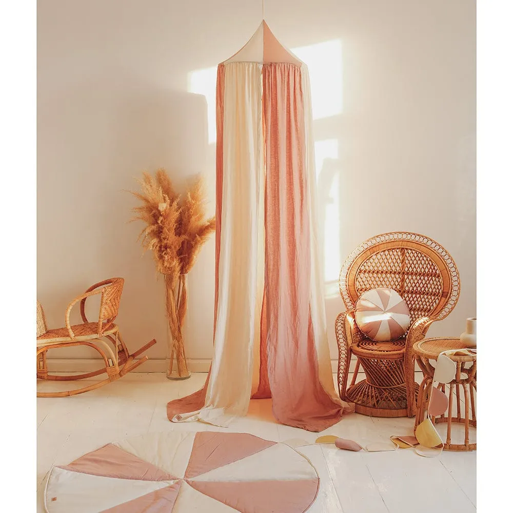 Powder Pink Circus Decorative Canopy - Pink & Beige