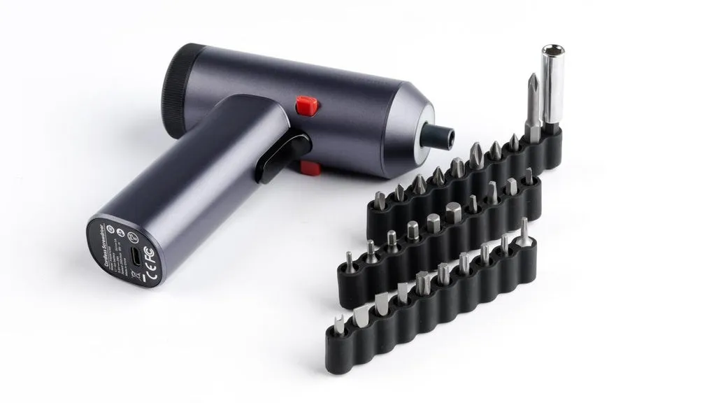 Powerology 30 Bits Electric Screwdriver Gun With Built-In LED Light