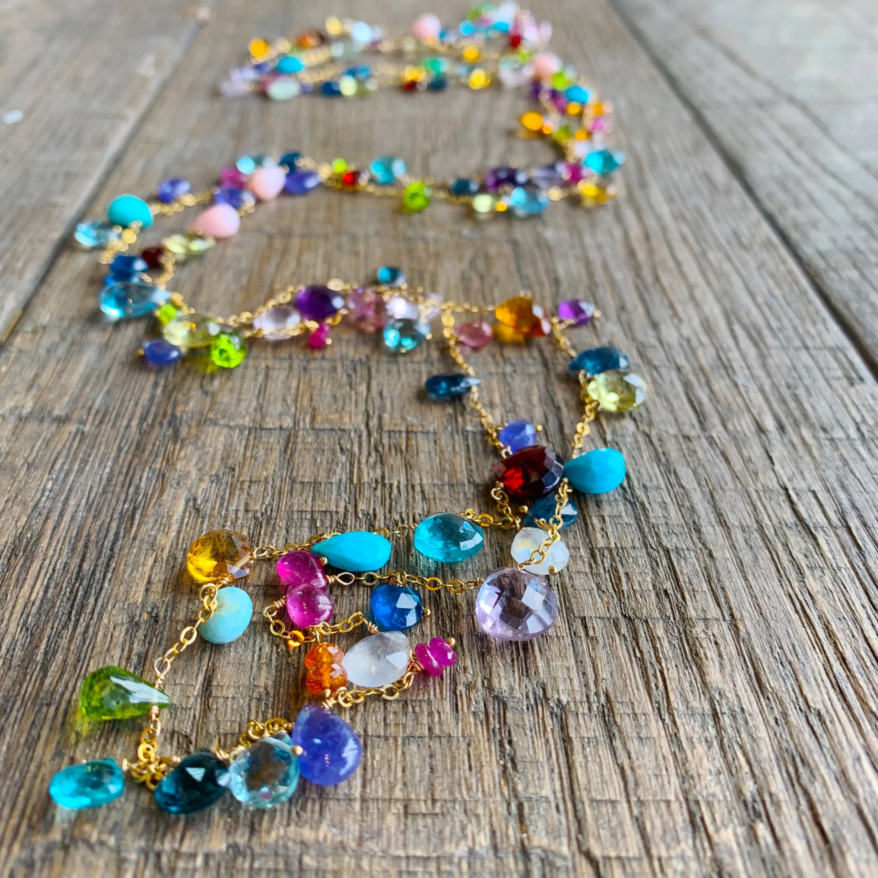 PRE-ORDER ONLY Briolette Menagerie Cable Maxi Necklace