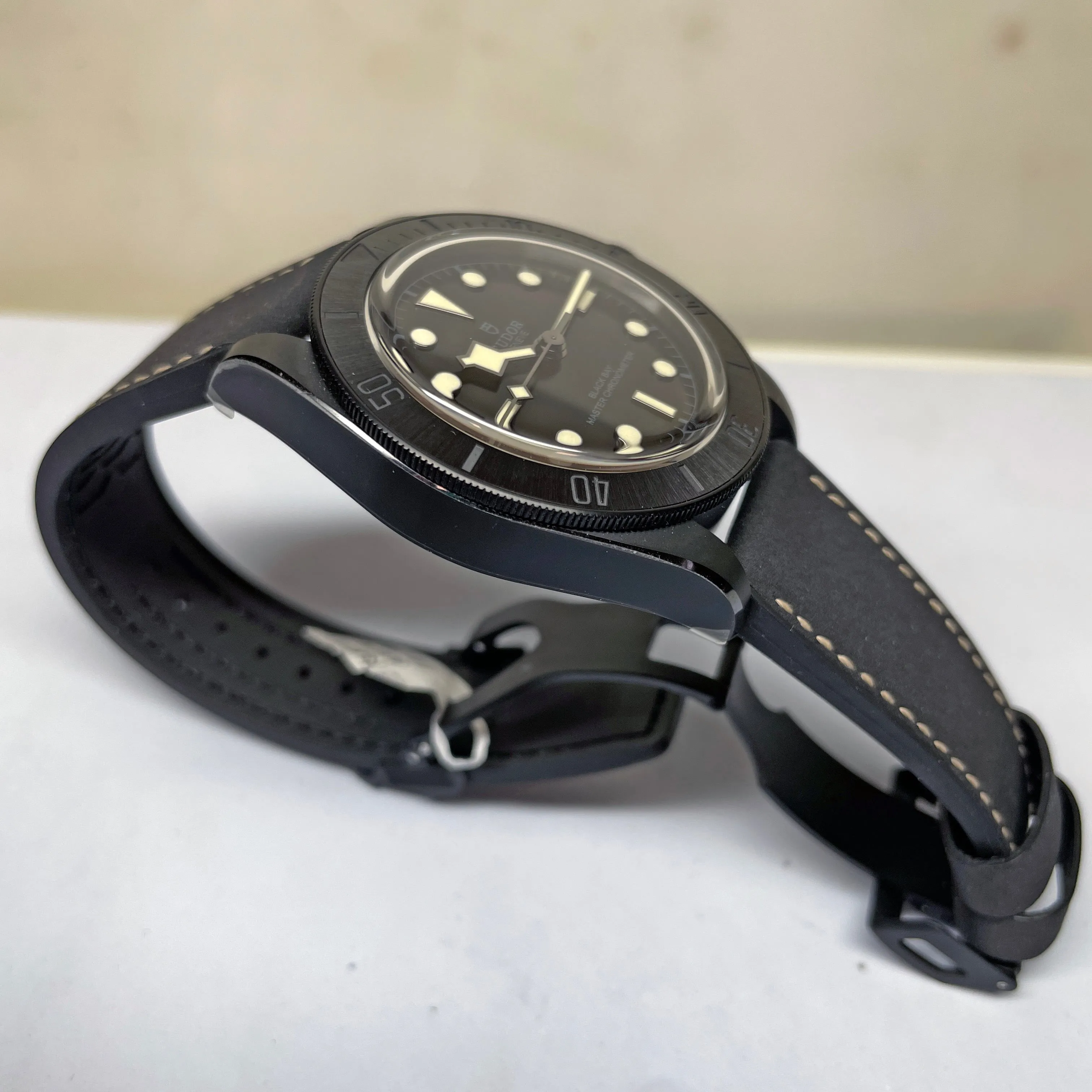 Pre-owned Tudor Black Bay Ceramic 41mm Steel Watch M79210CNU-0001