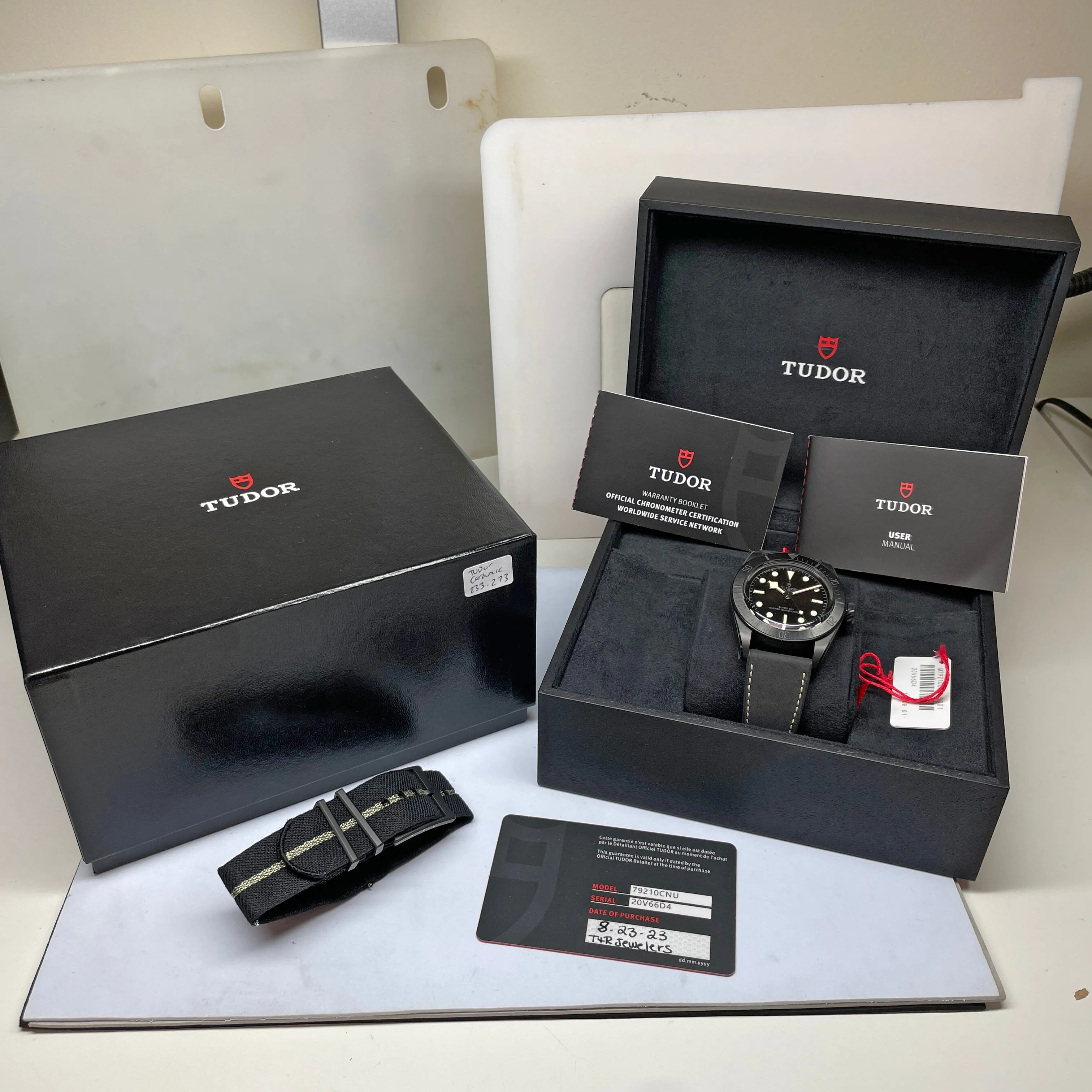 Pre-owned Tudor Black Bay Ceramic 41mm Steel Watch M79210CNU-0001