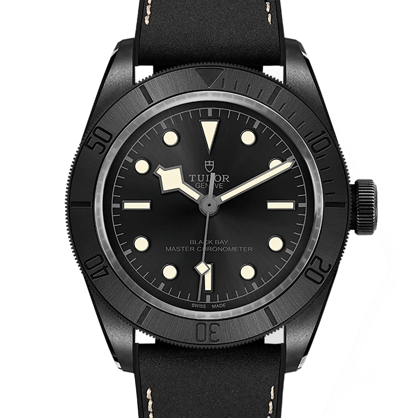 Pre-owned Tudor Black Bay Ceramic 41mm Steel Watch M79210CNU-0001