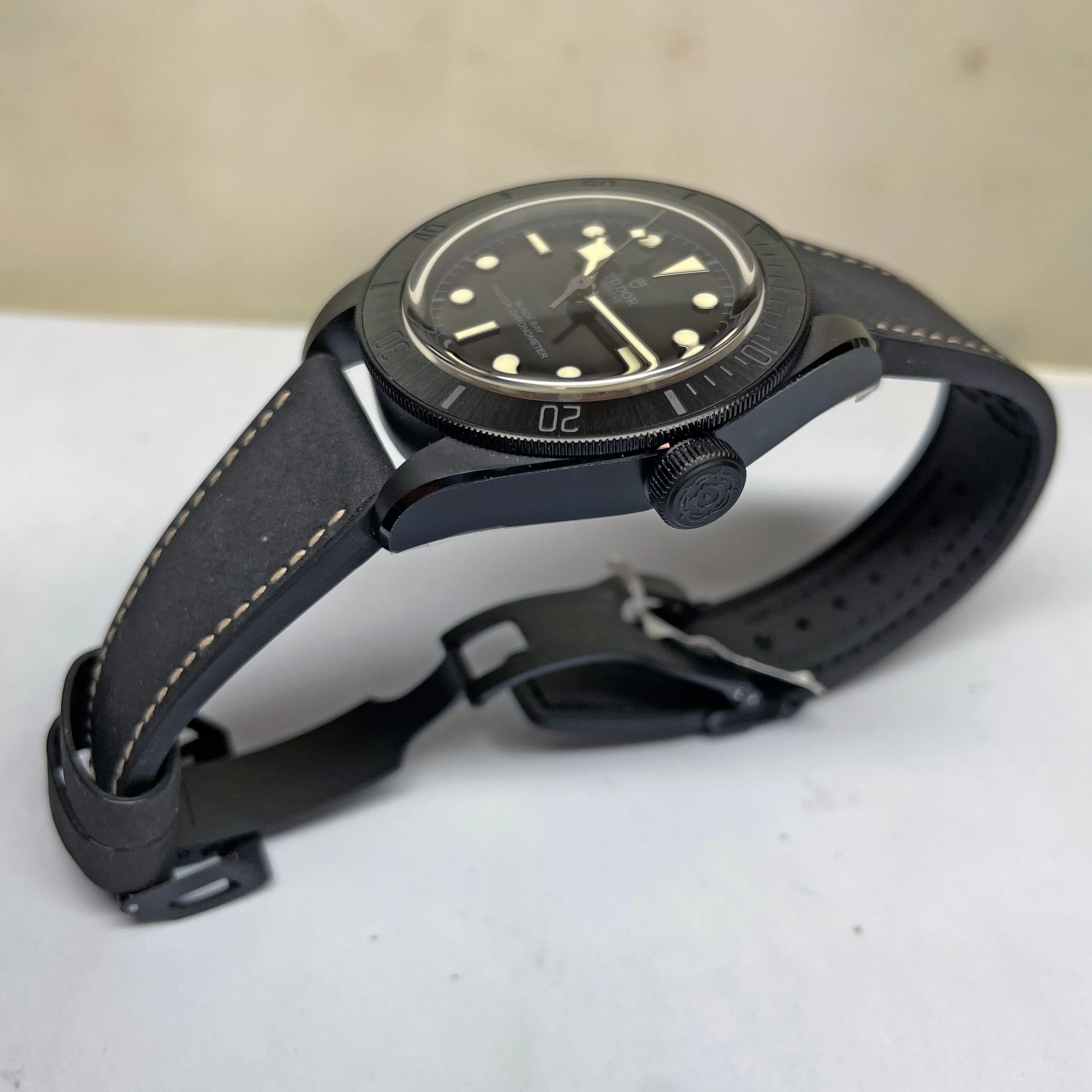 Pre-owned Tudor Black Bay Ceramic 41mm Steel Watch M79210CNU-0001