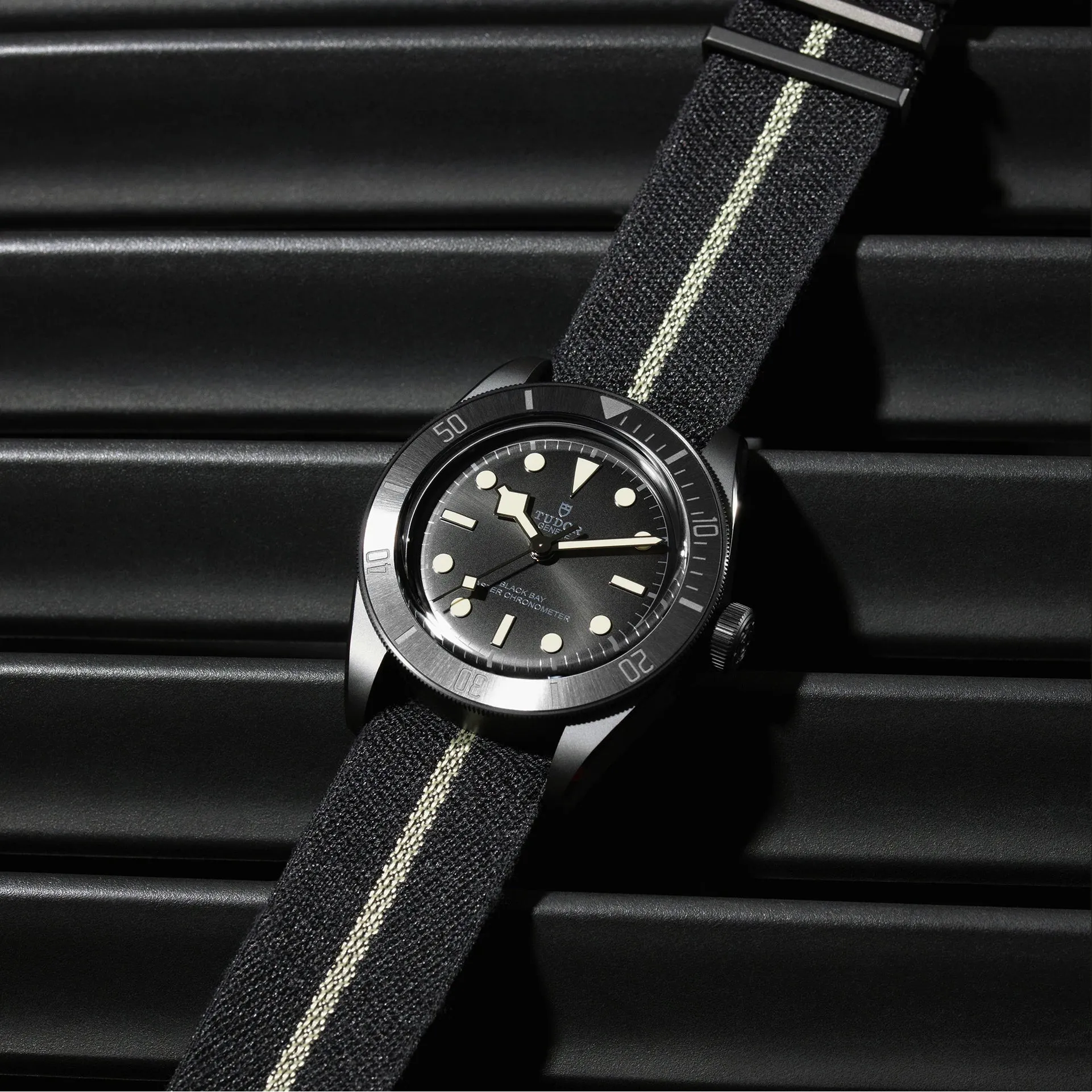 Pre-owned Tudor Black Bay Ceramic 41mm Steel Watch M79210CNU-0001