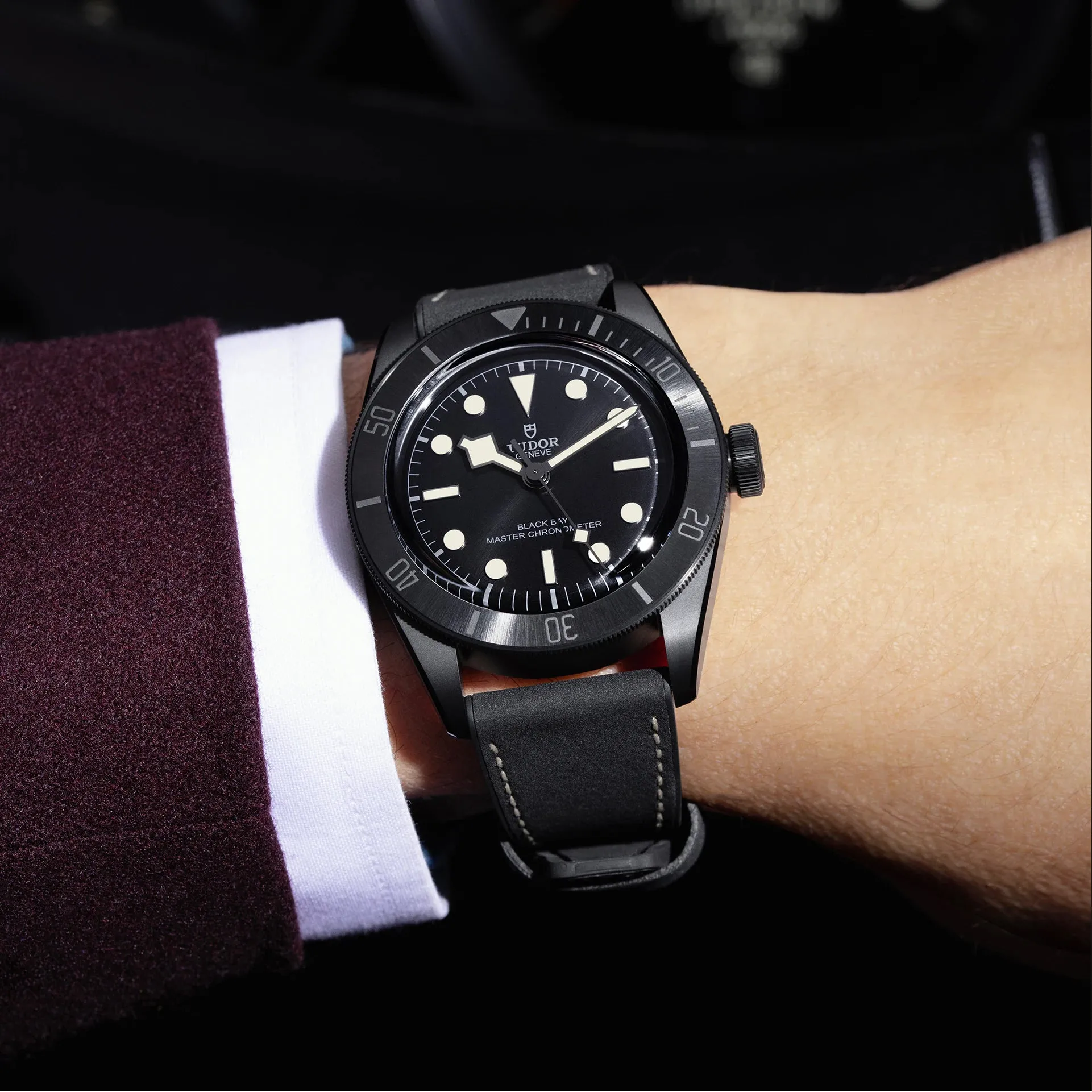 Pre-owned Tudor Black Bay Ceramic 41mm Steel Watch M79210CNU-0001
