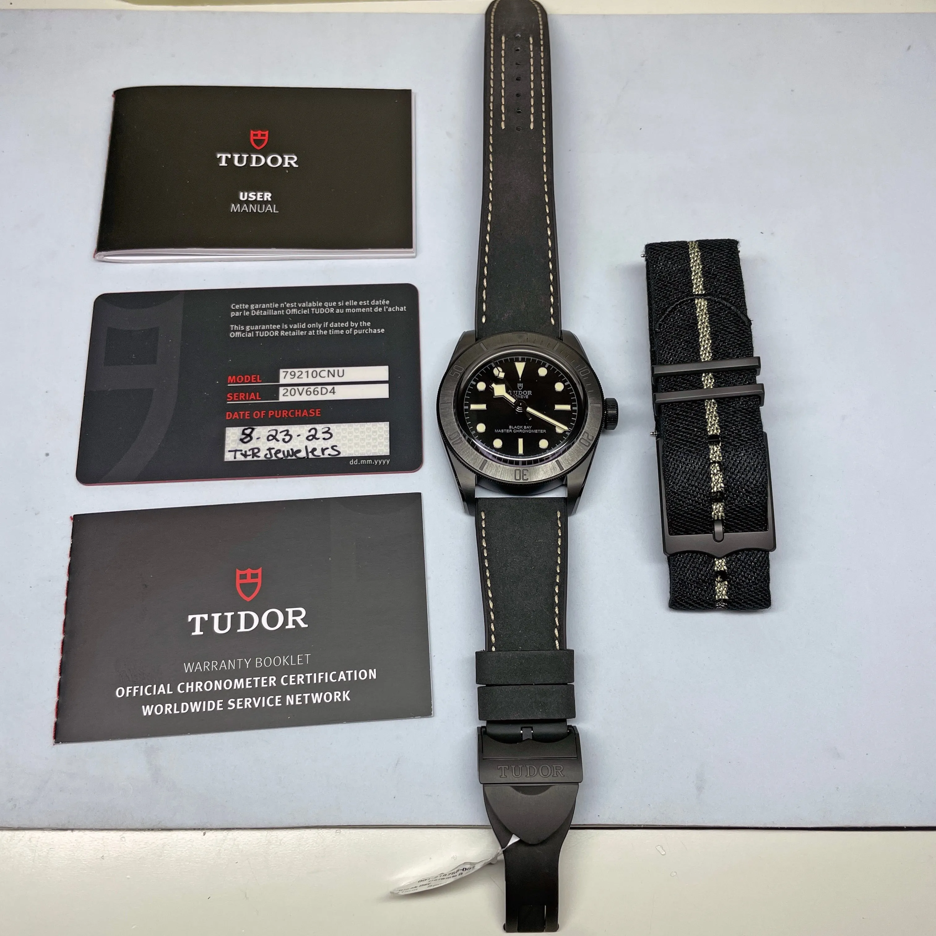 Pre-owned Tudor Black Bay Ceramic 41mm Steel Watch M79210CNU-0001