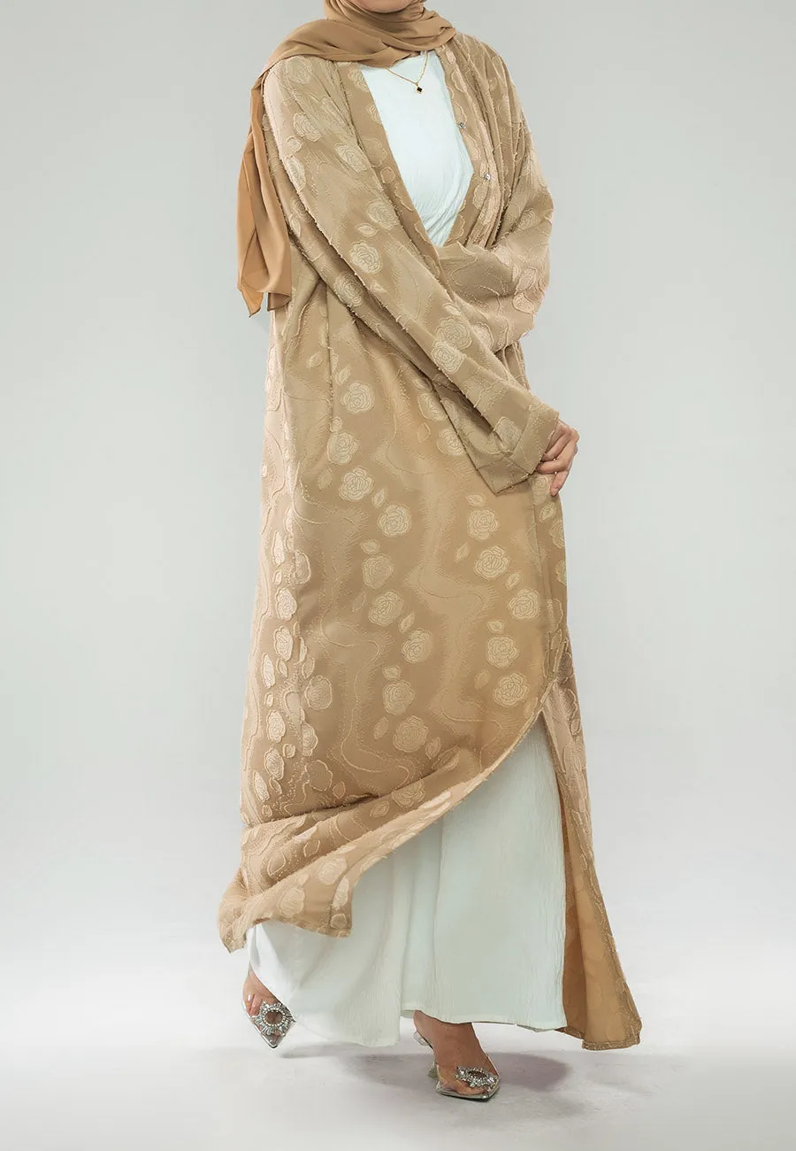 Premium Sahara Rose Open Abaya