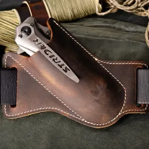 PrepPro Leather Knife Belt Pouch – Classic Style, Tactical Readiness