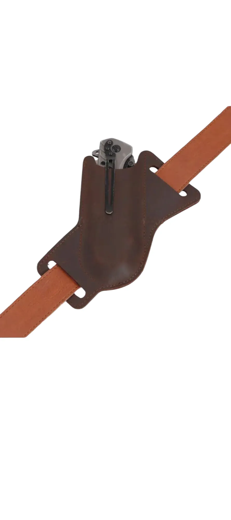 PrepPro Leather Knife Belt Pouch – Classic Style, Tactical Readiness