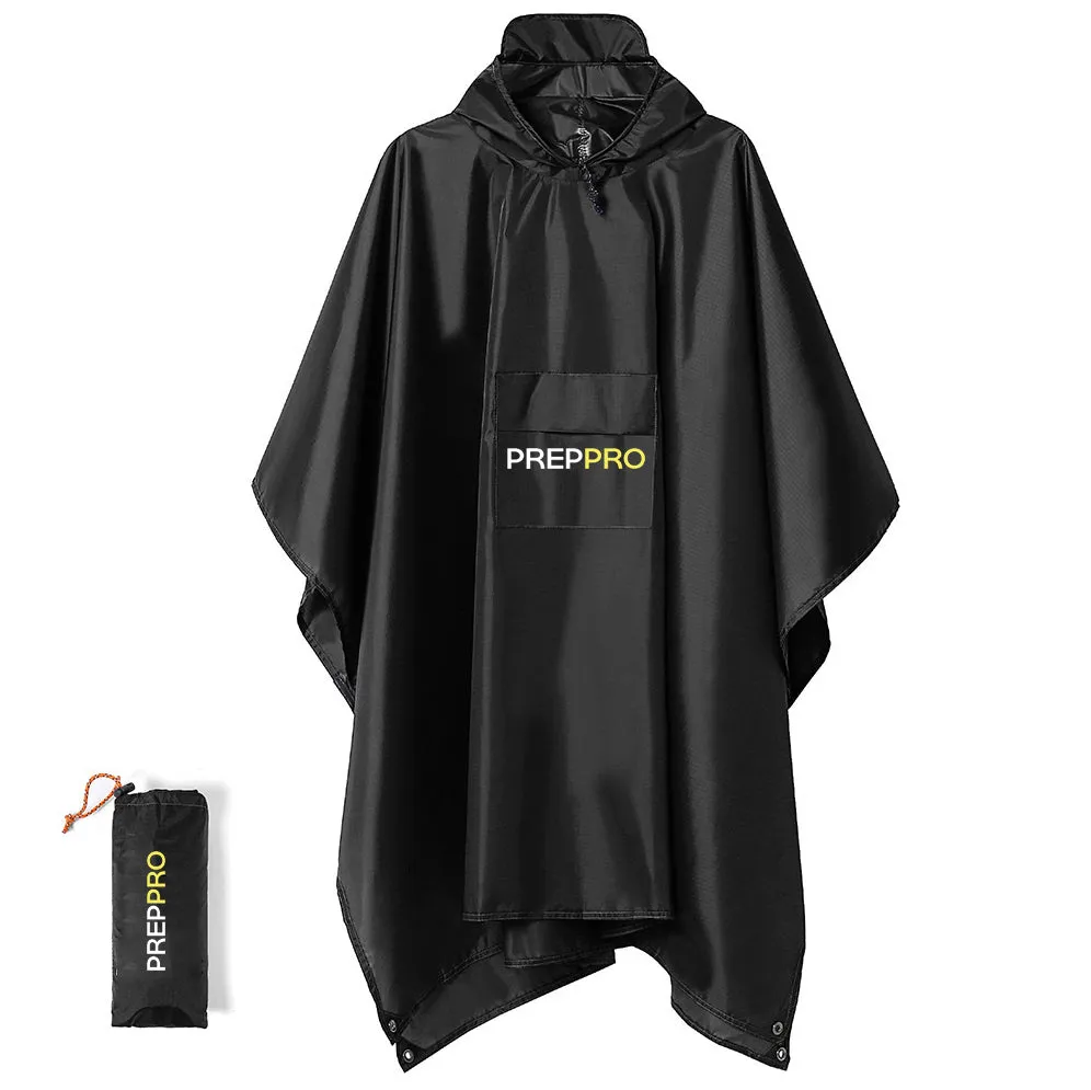 PrepPro Waterproof Rain Poncho – All-Weather Protection for Any Adventure ☔