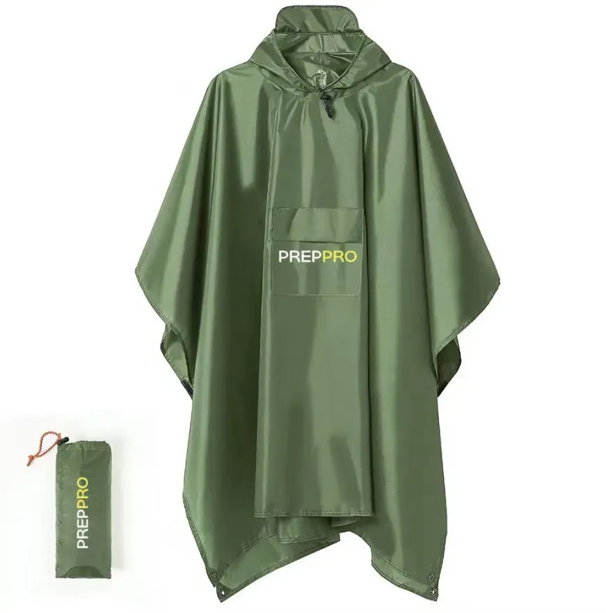 PrepPro Waterproof Rain Poncho – All-Weather Protection for Any Adventure ☔