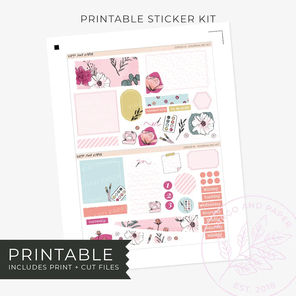 Printable Journaling Stickers - Create