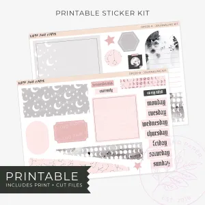 Printable Journaling Stickers - Luna