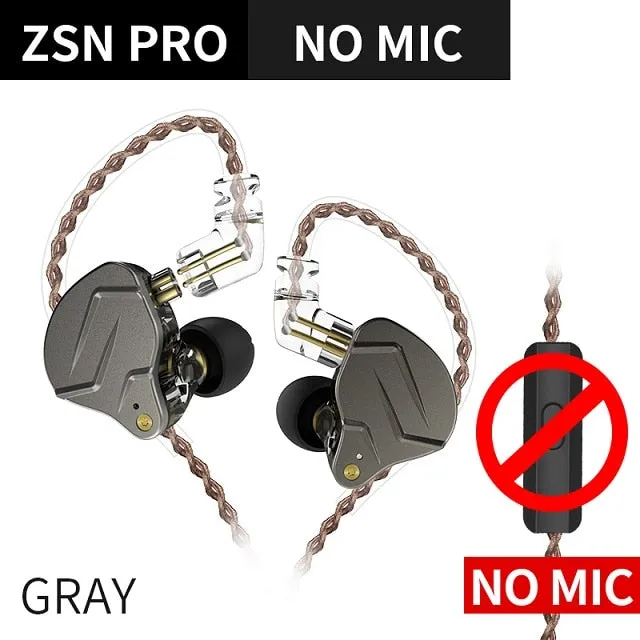 Pro X/ZSN Pro 1BA 1DD Hybrid In Ear Earphone HIFI SJA