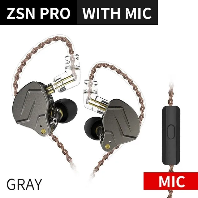 Pro X/ZSN Pro 1BA 1DD Hybrid In Ear Earphone HIFI SJA
