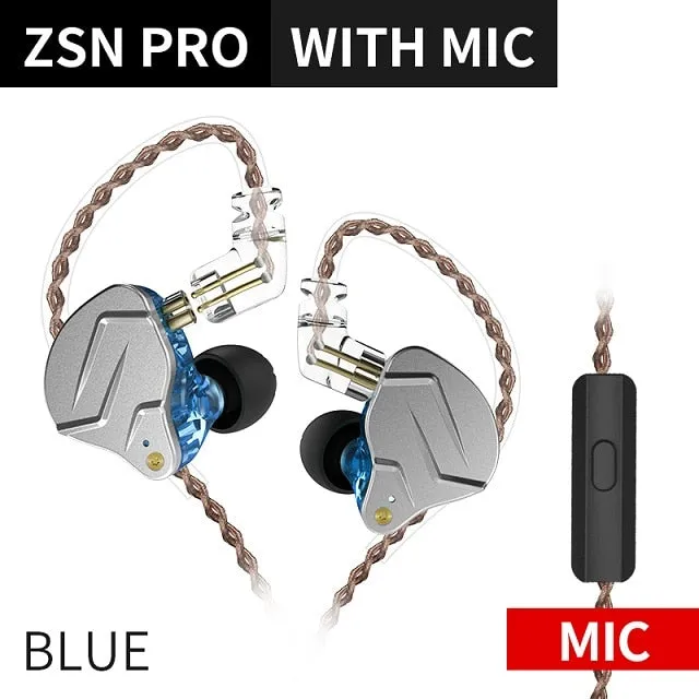Pro X/ZSN Pro 1BA 1DD Hybrid In Ear Earphone HIFI SJA