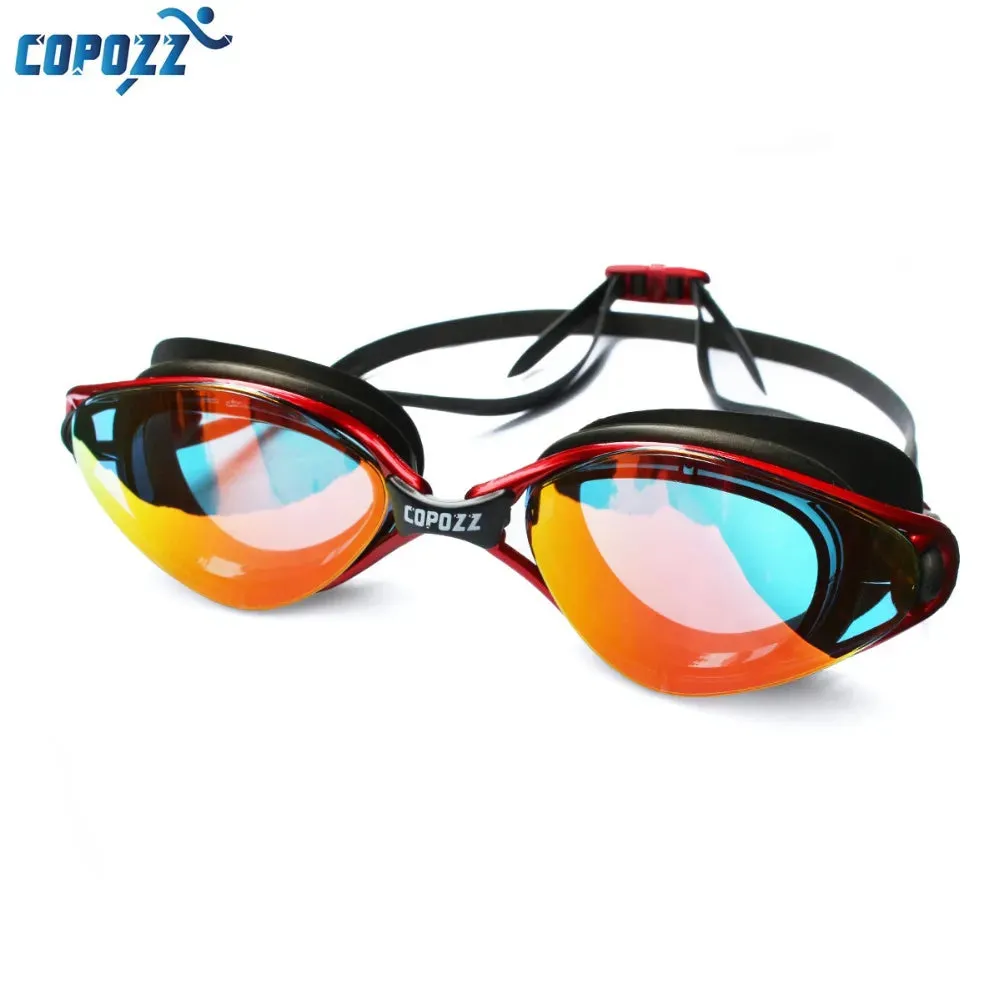Professional Swim Goggles Anti-Fog UV Protection Adjustable Swimming Goggles for Men & Women Waterproof Silicone Glasses Eyewear