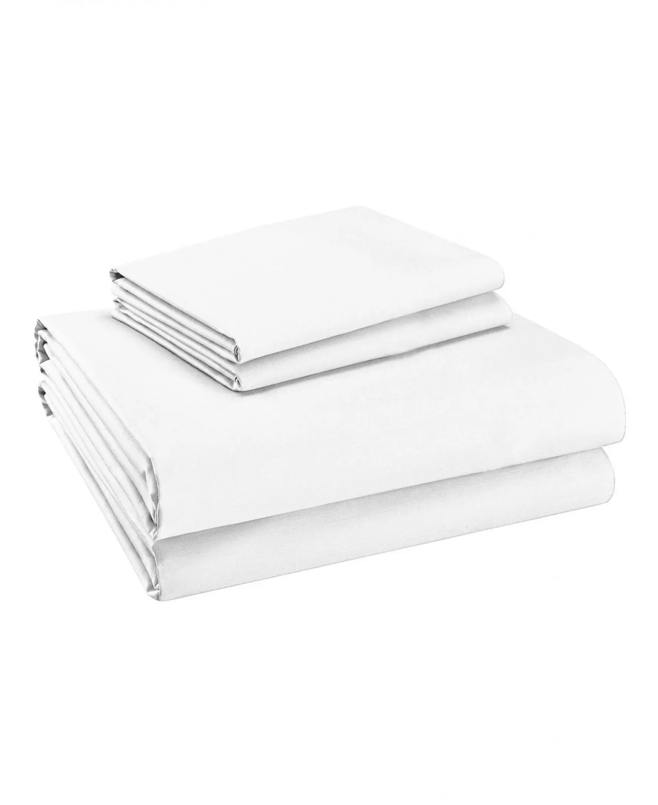 Purity Home Ultra Light 144 Thread Count 100% Cotton Sheet Set White Snow King