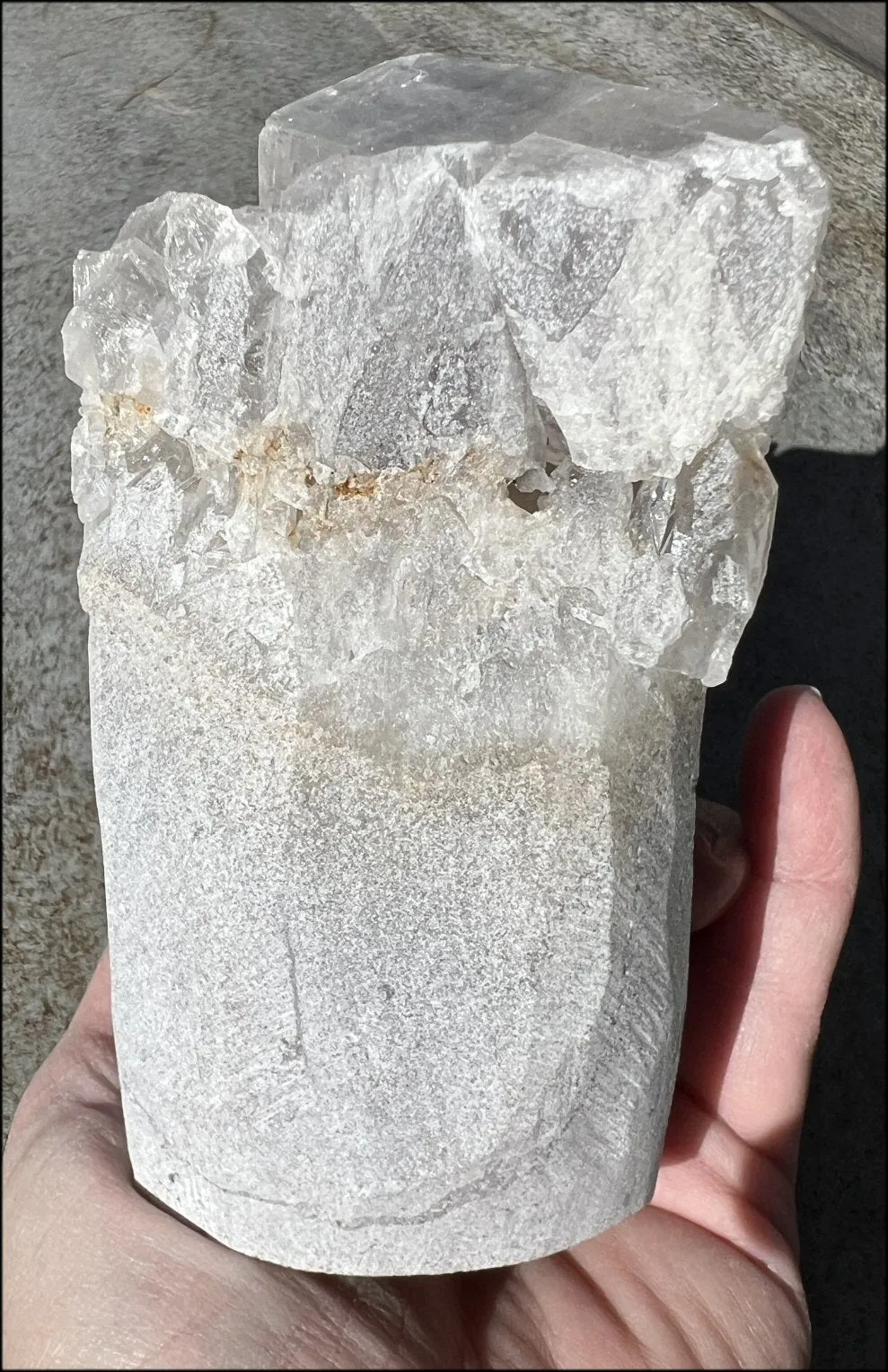 Quartz Crystal   Calcite   Limestone Metamorphosis Crystal Skull