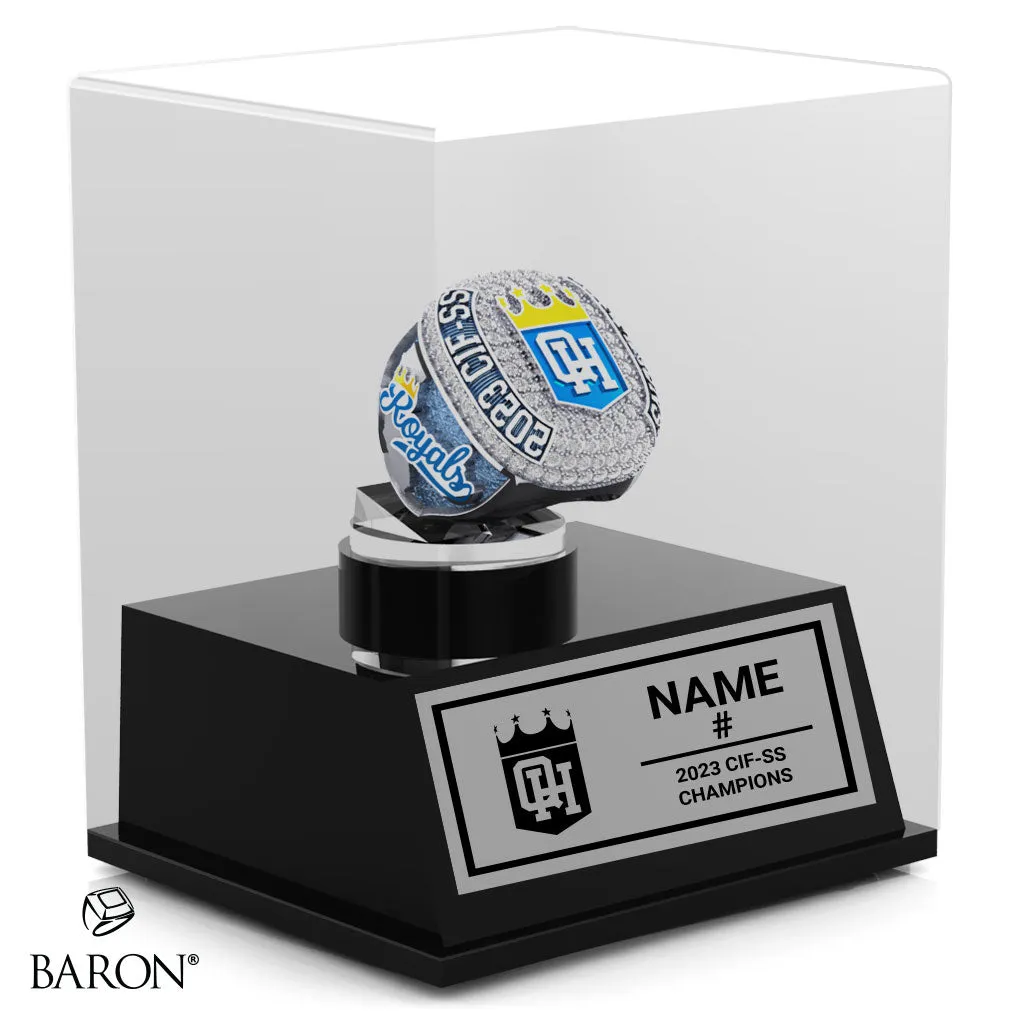 Quartz Hill Boys Soccer 2023 Championship Display Case