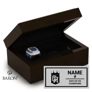 Quartz Hill Boys Soccer 2023 Championship Ring Box