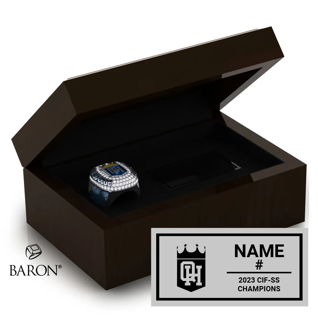 Quartz Hill Boys Soccer 2023 Championship Ring Box