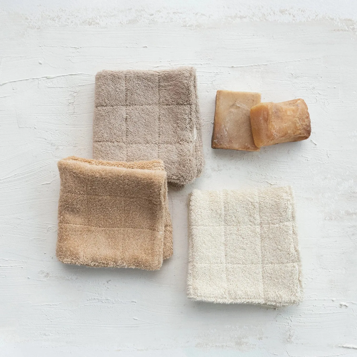 Quilted Cotton Terry Wash Cloth