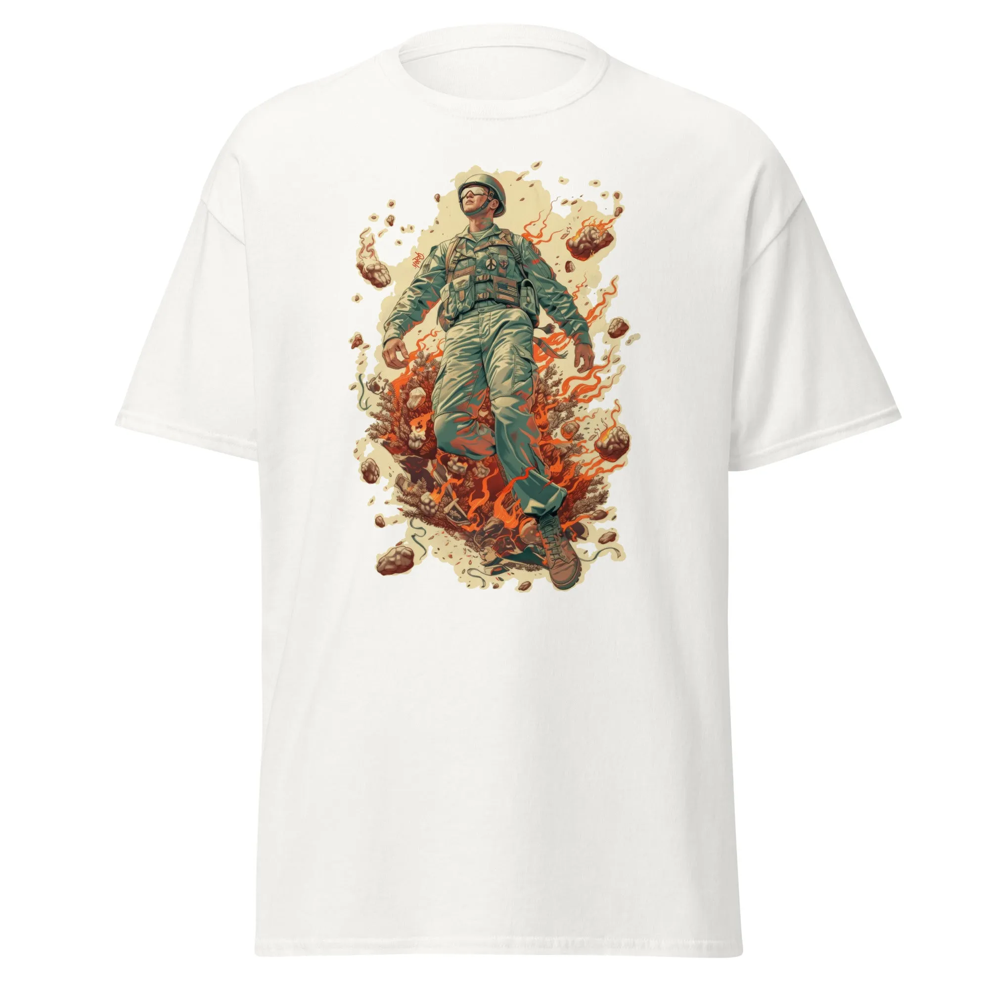 "A Man On Fire" Unisex Tee Shirt.