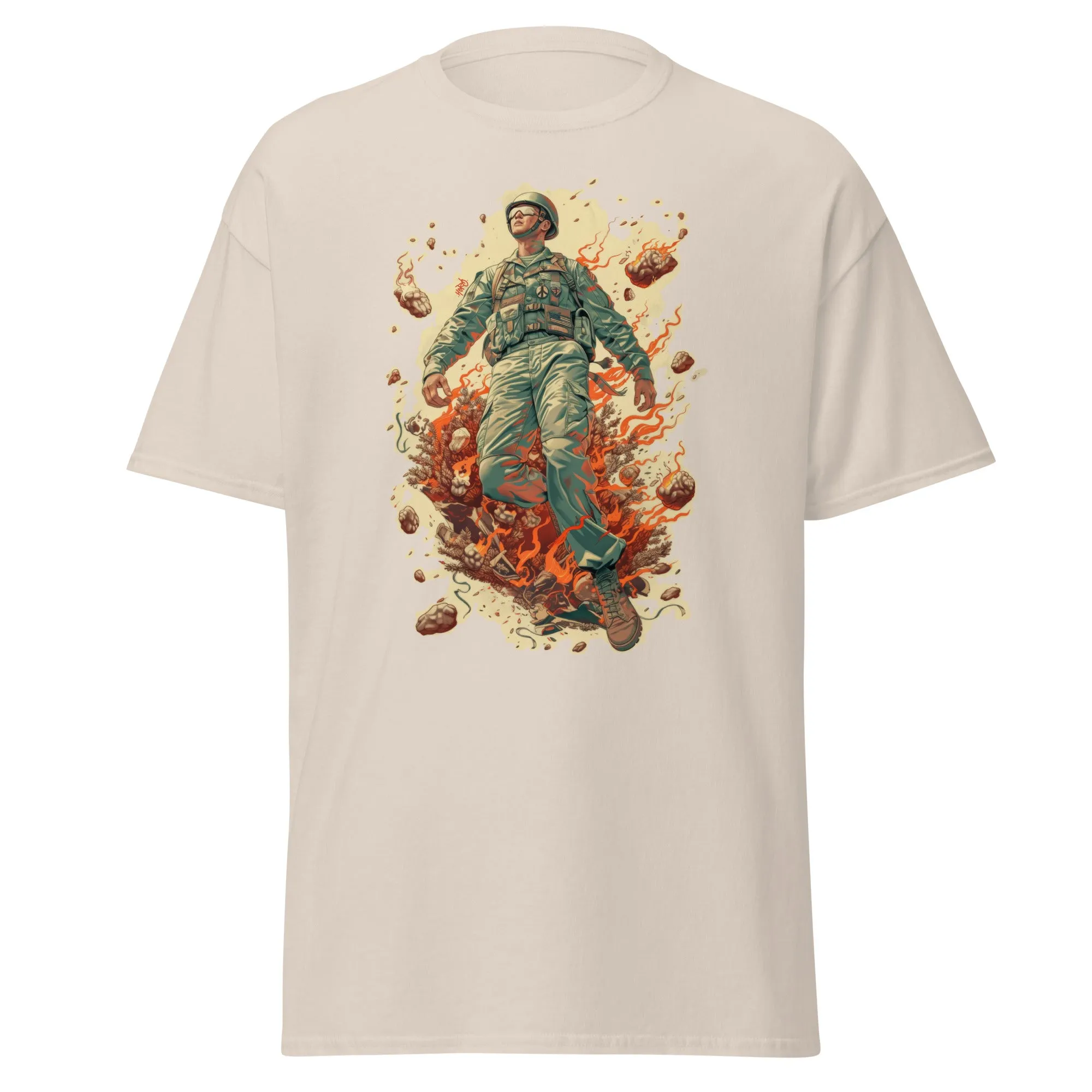 "A Man On Fire" Unisex Tee Shirt.