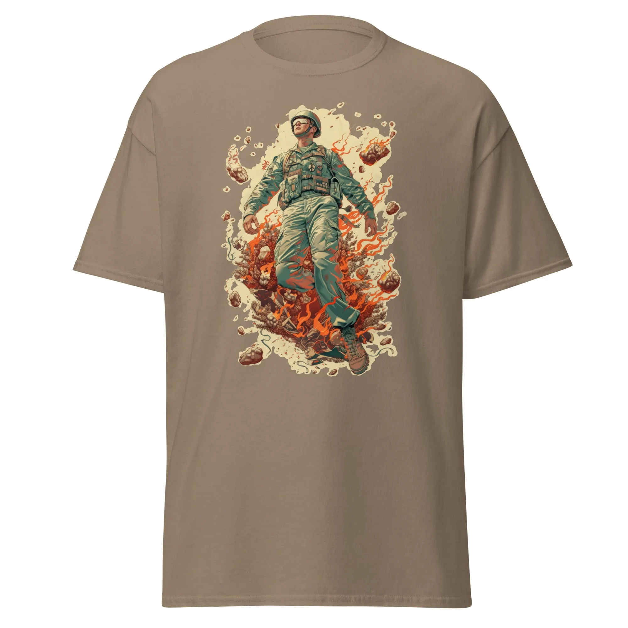 "A Man On Fire" Unisex Tee Shirt.