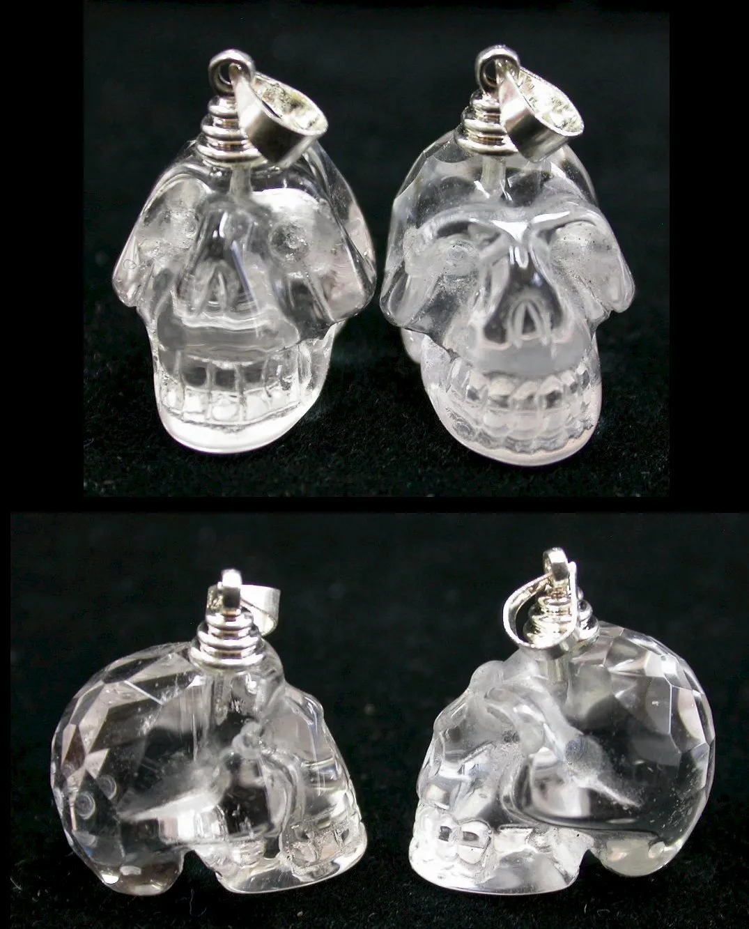 ~"A" Quality~ Himalayan Quartz Faceted Crystal Skull PENDANT or Pendulum