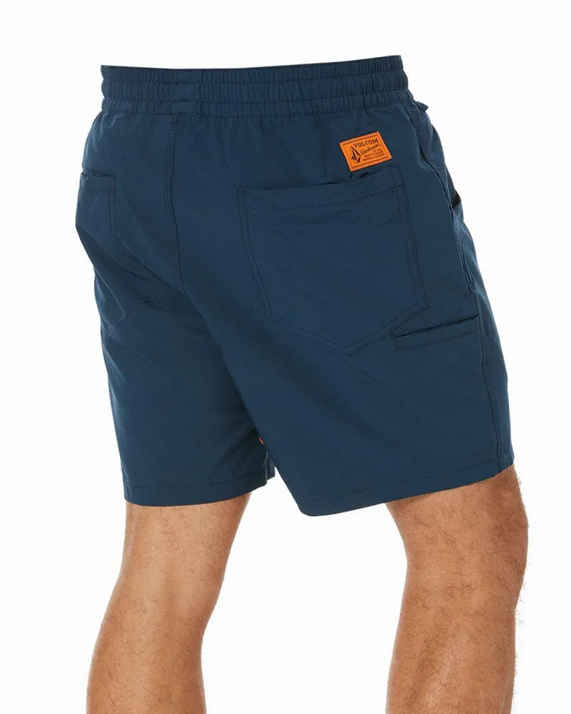 Rack Elastic Waist Hybrid Short - Navy