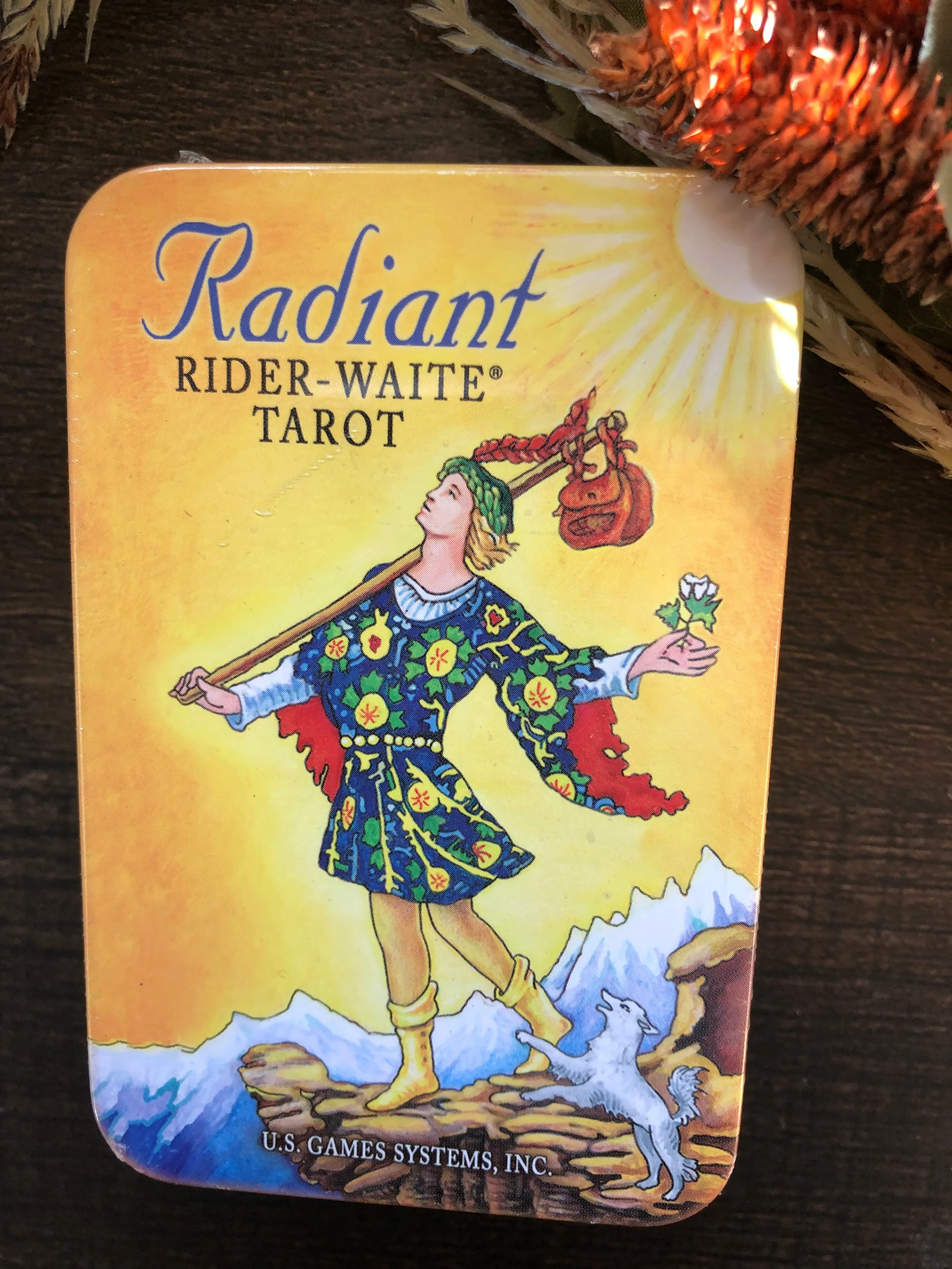 Radiant Rider-Waite Tarot Cards in a Tin