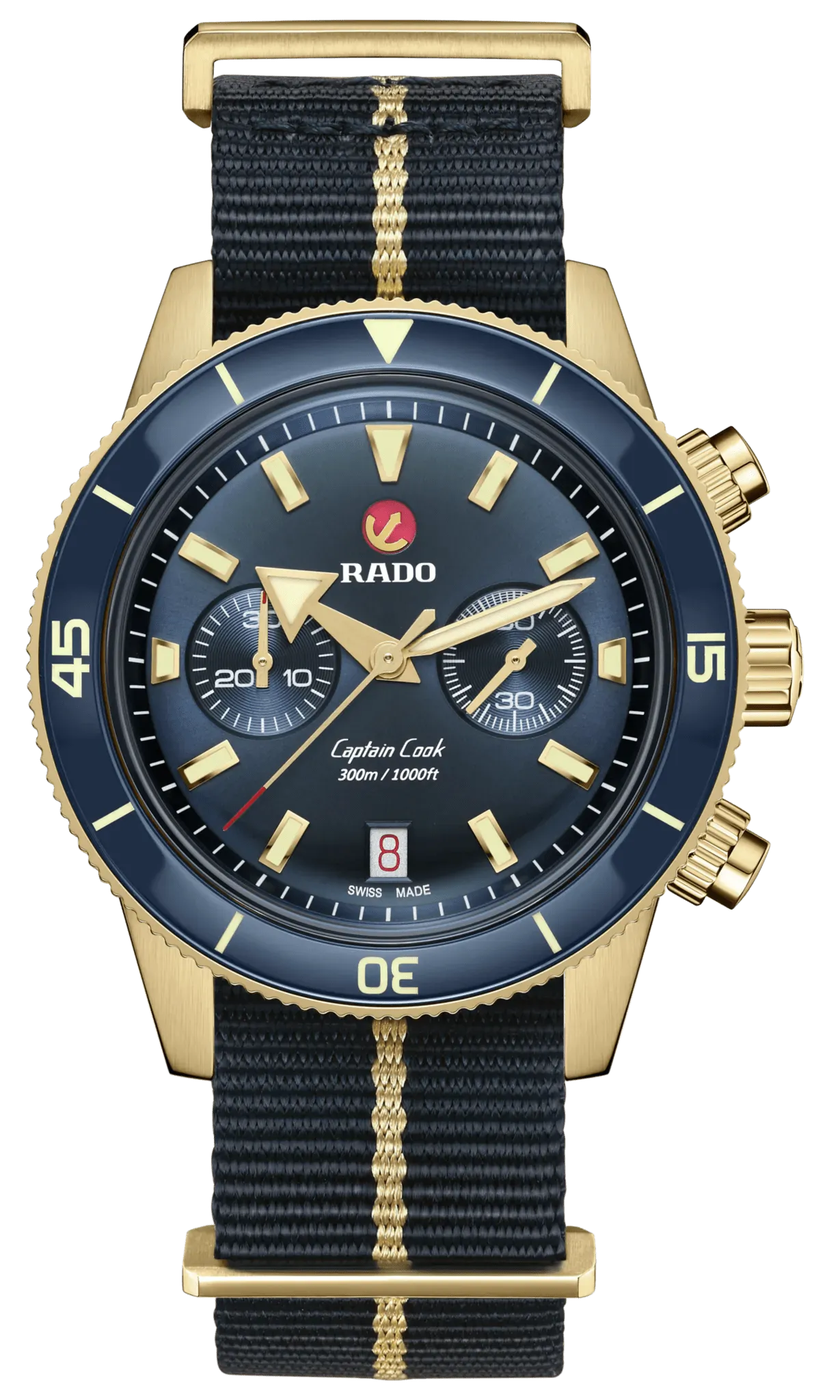 RADO Captain Cook Automatic Chronograph 43mm Bronze Men's Watch R32146208