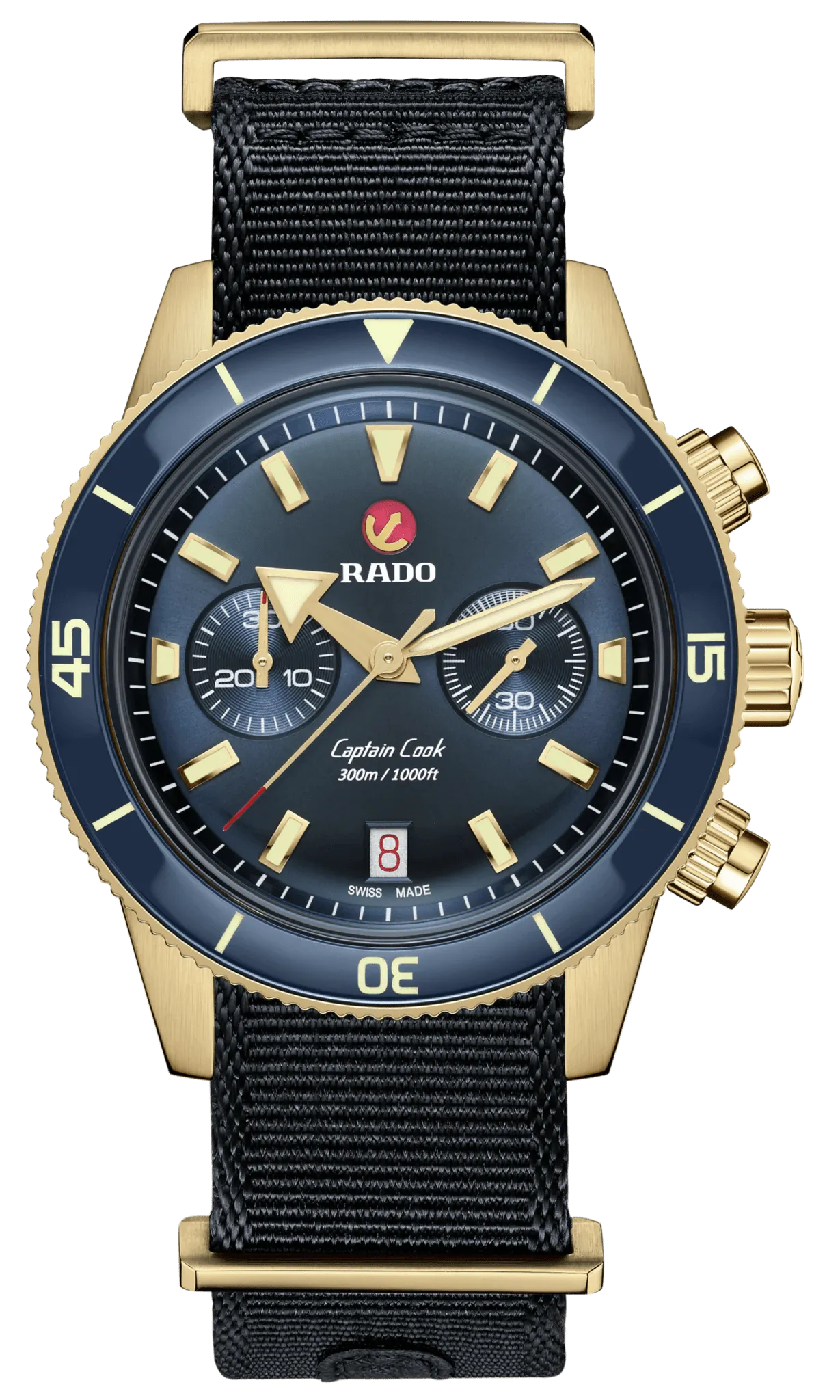 RADO Captain Cook Automatic Chronograph 43mm Bronze Men's Watch R32146208