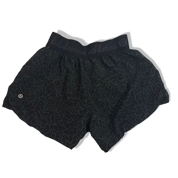 Rare Lululemon Go the Distance Short Reversible Black/ petal Camo printed black