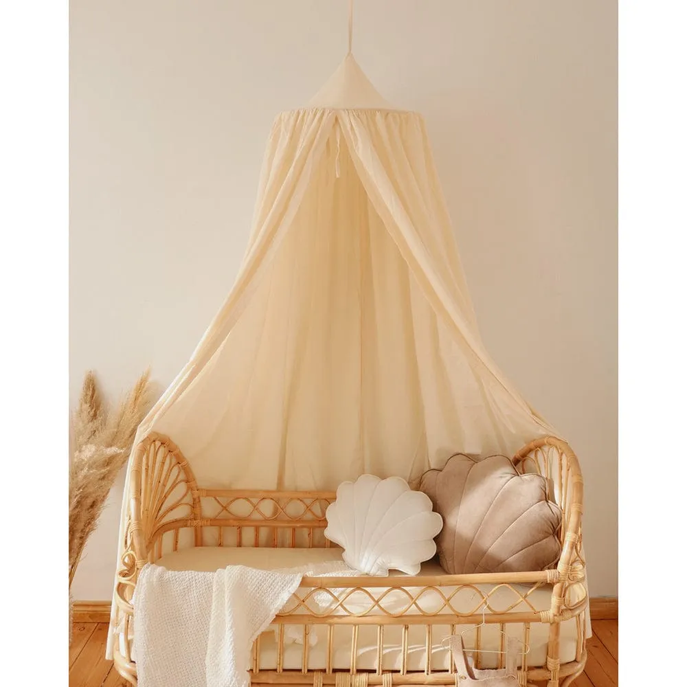 Raw Cotton Decorative Canopy - Beige