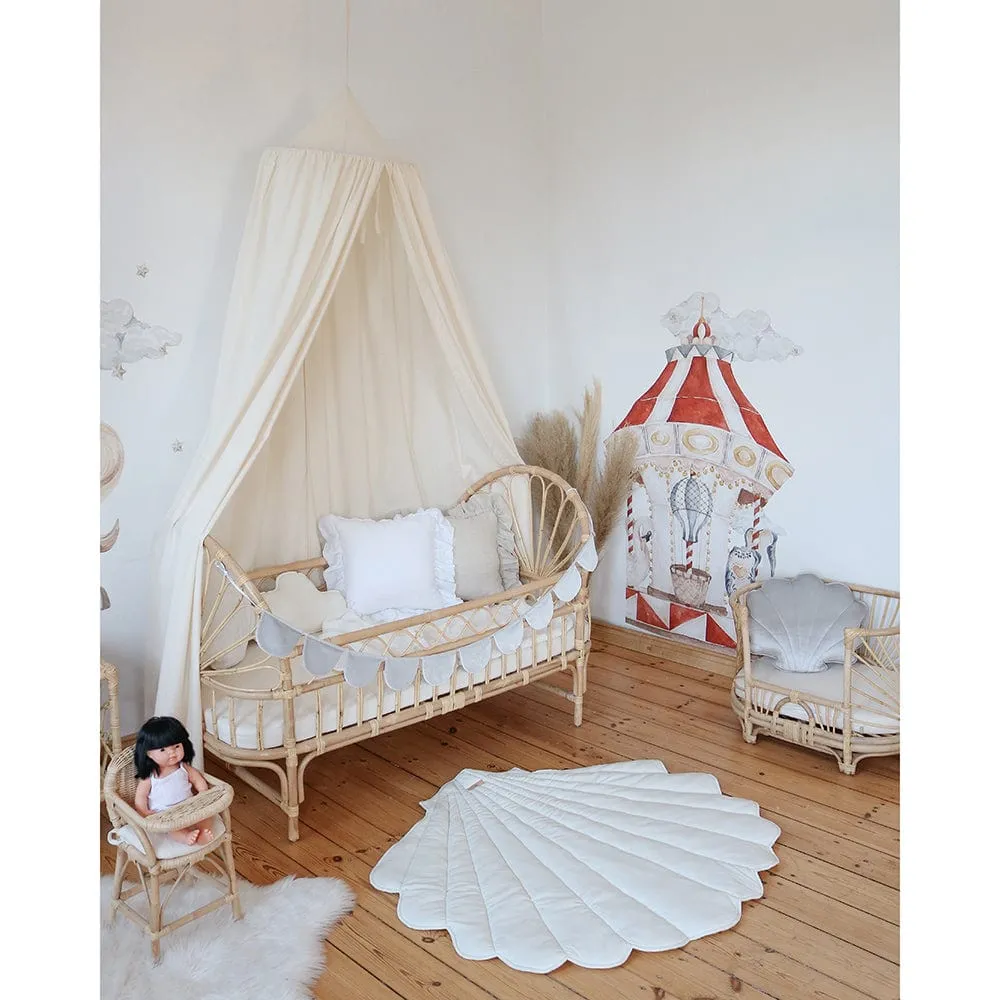 Raw Cotton Decorative Canopy - Beige