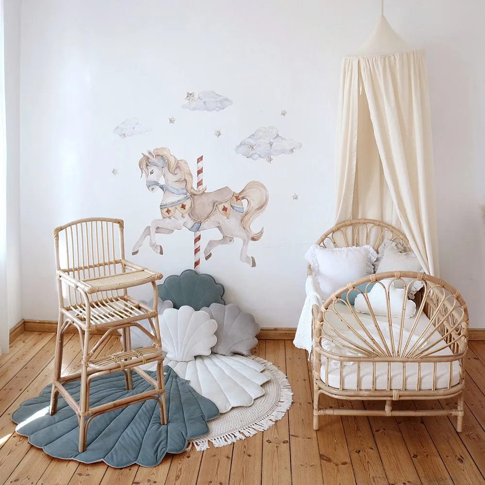 Raw Cotton Decorative Canopy - Beige